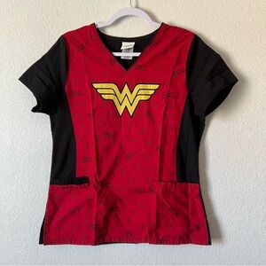 DC Comics Wonder Woman Red and Black Top